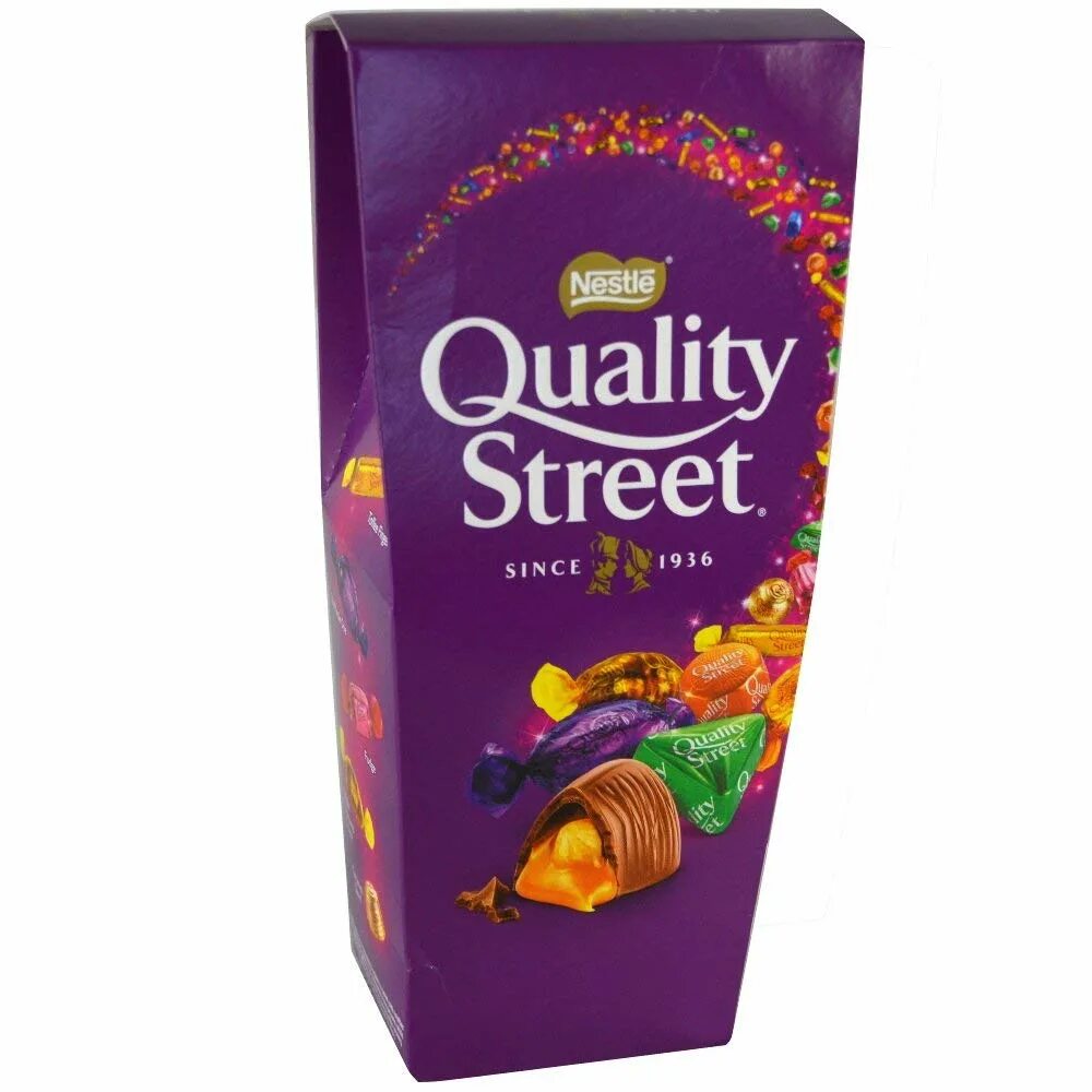 Улица шоколад. Конфеты Nestle quality Street. Макинтош конфеты quality Street. Кволити стрит конфеты. Nestle quality Street 265 gr.