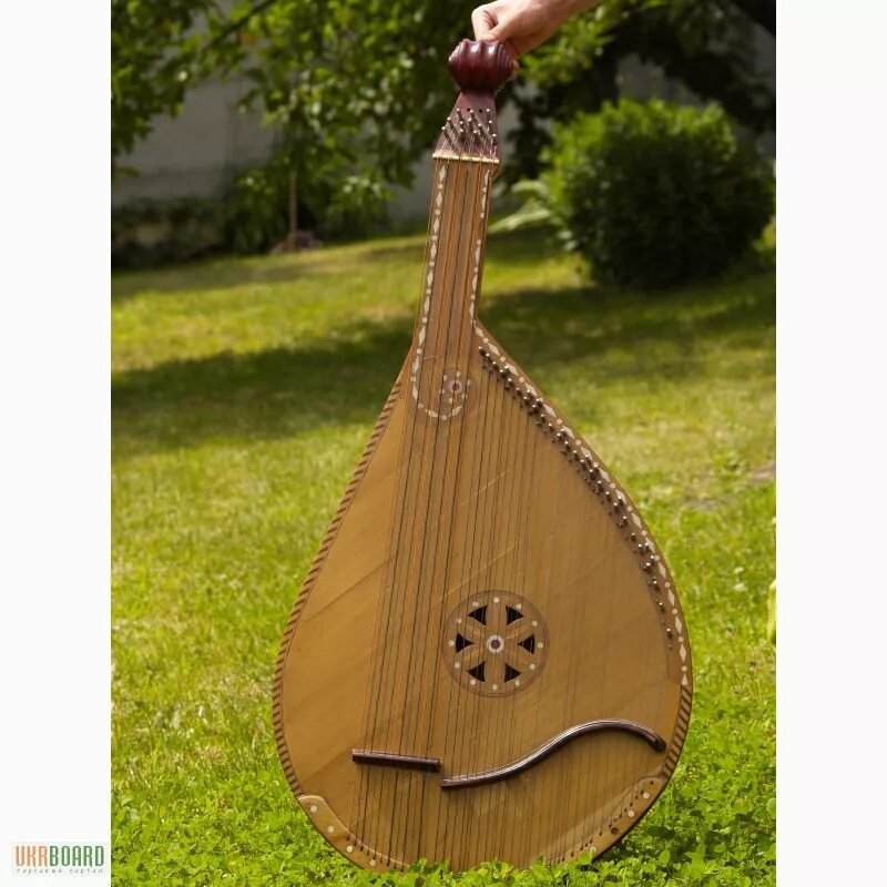 Bandura is Ukrainian Traditional Musical Instrument Stock Illustration - Illustr