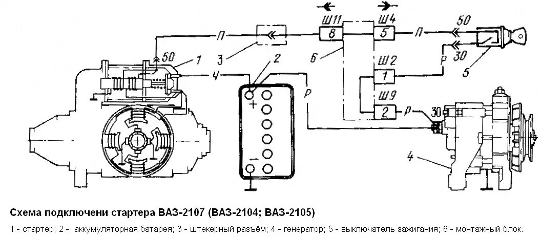 Реле стартера ваз 2101 схема. Схема проводки стартера. Реле стартера ваз 2106 схема. Схема проводки стартера. Схема питания стартера ваз 2114.