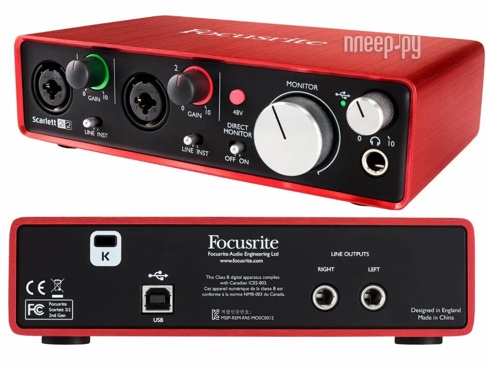 Звуковая карта focusrite scarlett