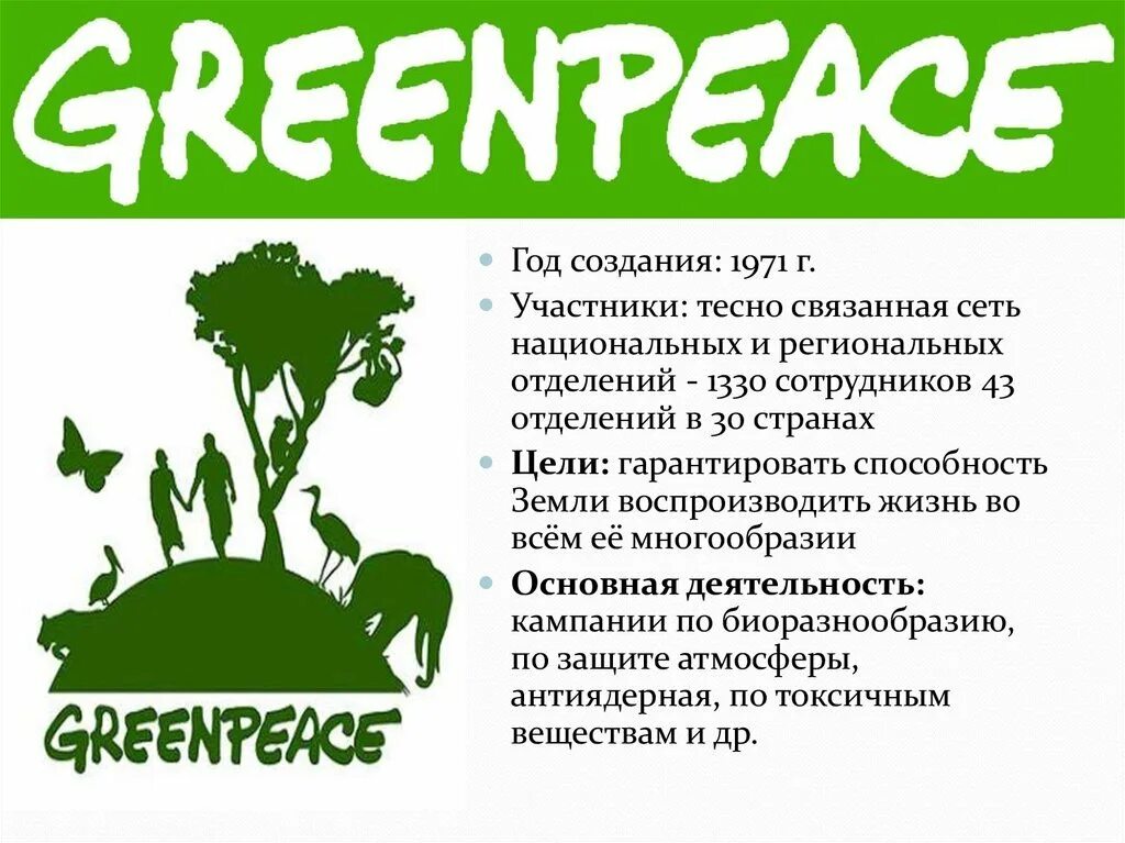 Greenpeace organization