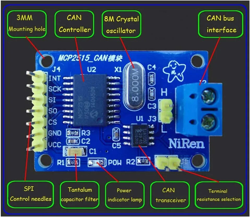 Mcp2515 arduino. Can модуль mcp2515. can-шины tja1050. can bus модуль mcp2515 даташит. niren mcp2515.