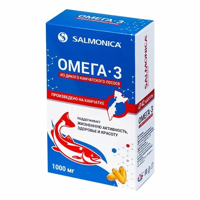 Рыбный жир омега купить. Салмоника Омега-3 из дикого Камчатского лосося 42 капс. Тымлатский рыбокомбинат Омега 3. Рыбий жир из дикого Камчатского лосося Омега-3. Тымлатский рыбокомбинат Омега 3 1000 мг.