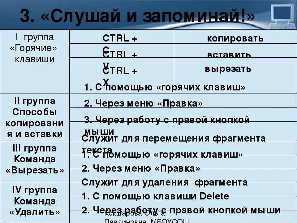 Ctrl w