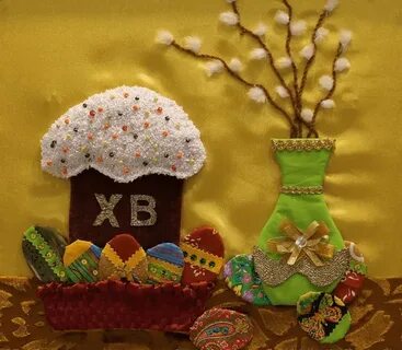 Кулич из фетра