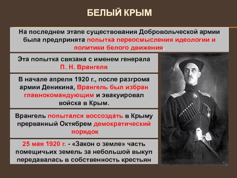 П Н Врангель в гражданской войне. Генерал Врангель в гражданской войне.