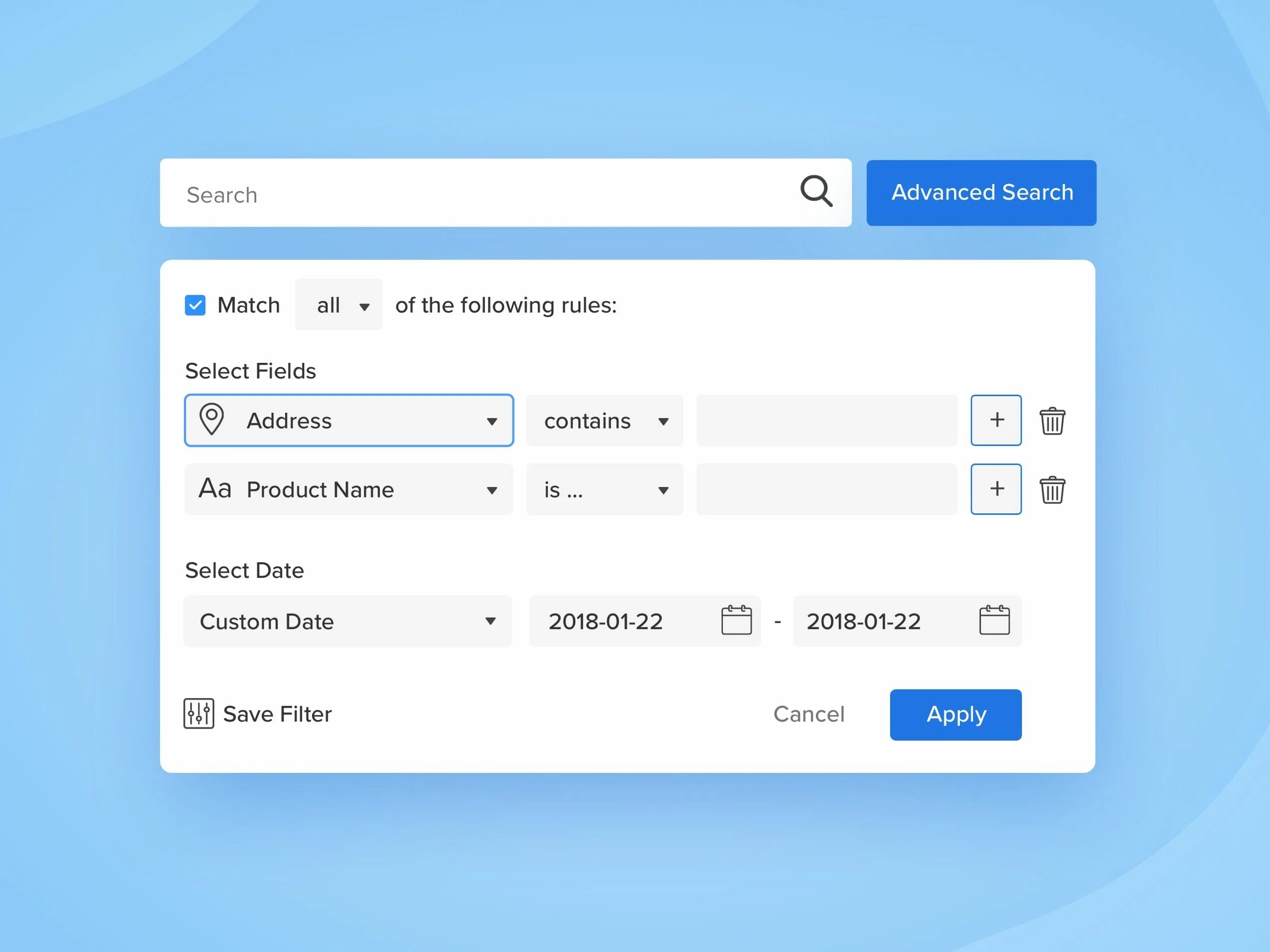 Select all following