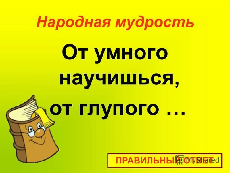 От умного научишься от глупого