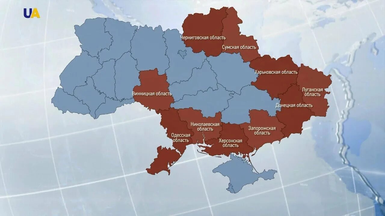 Карта украины 1991 года с городами
