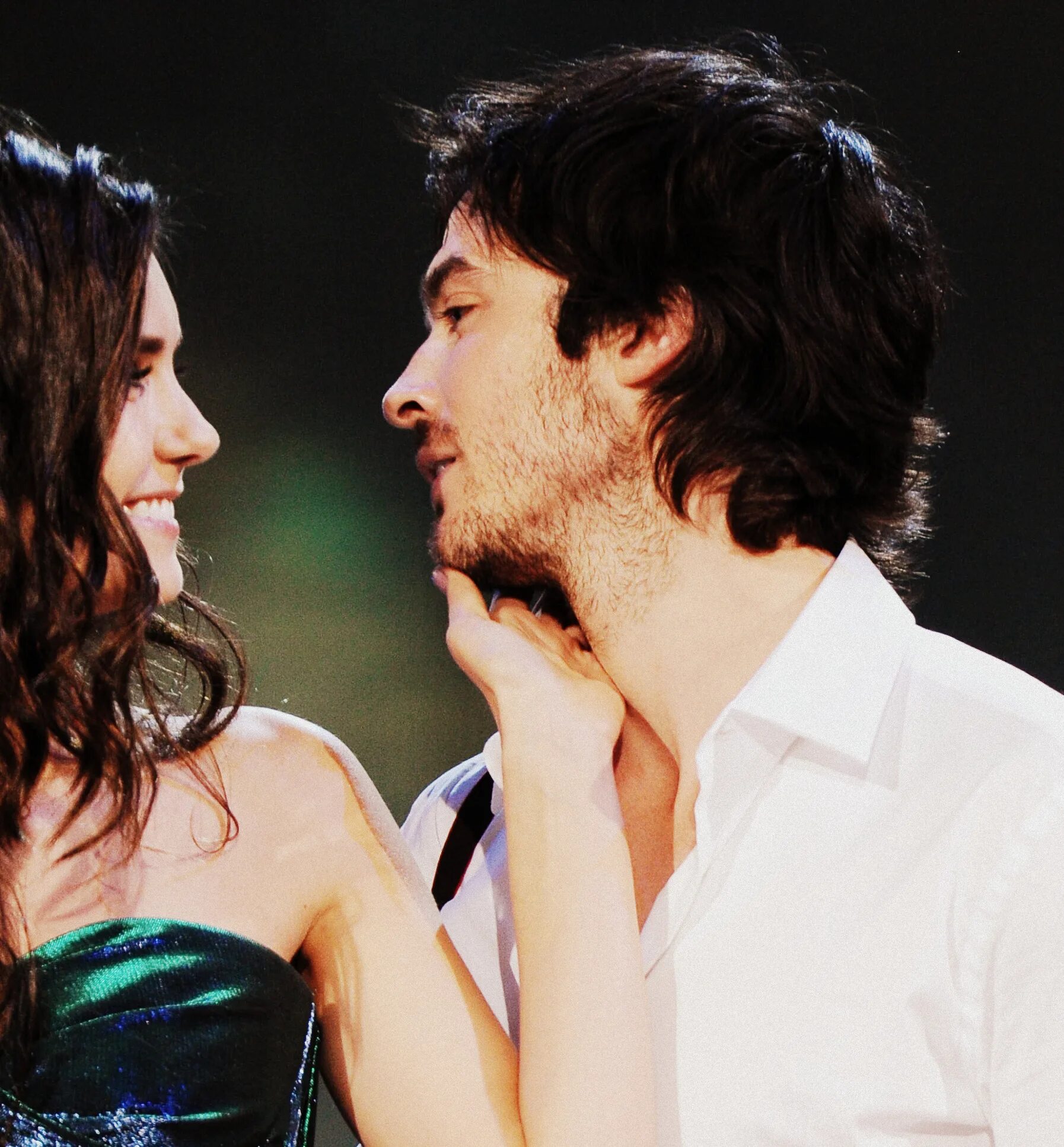 Nina Dobrev and Ian Somerhalder.