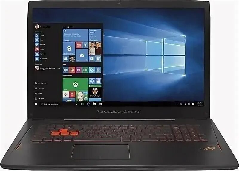 ASUS gl702vm. Ноутбуки без ос купить