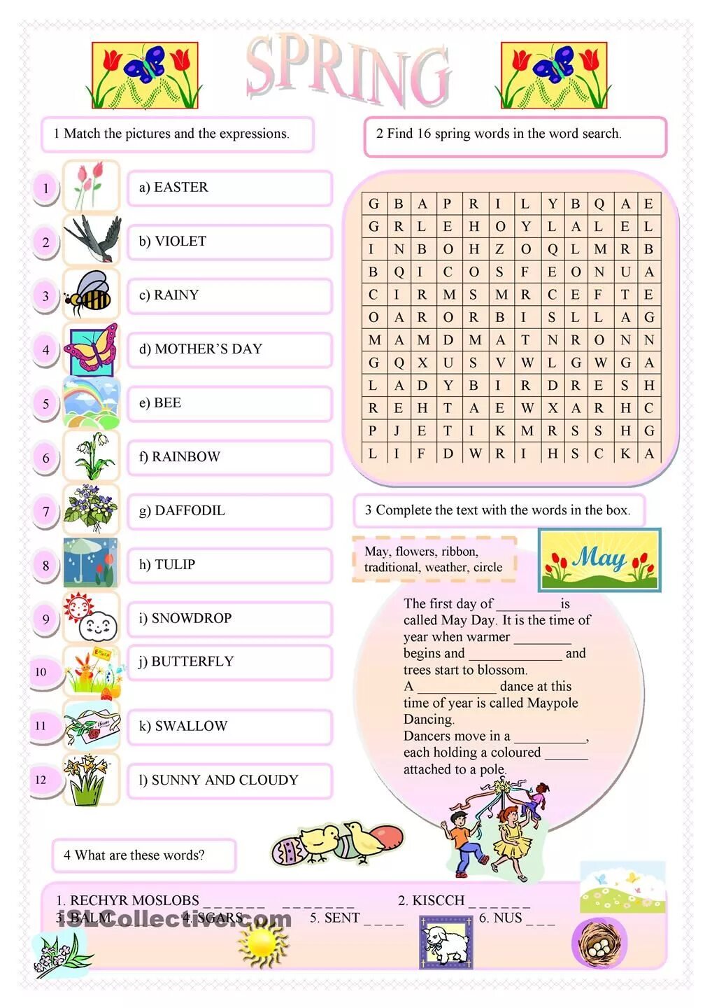 Find in the texts the words