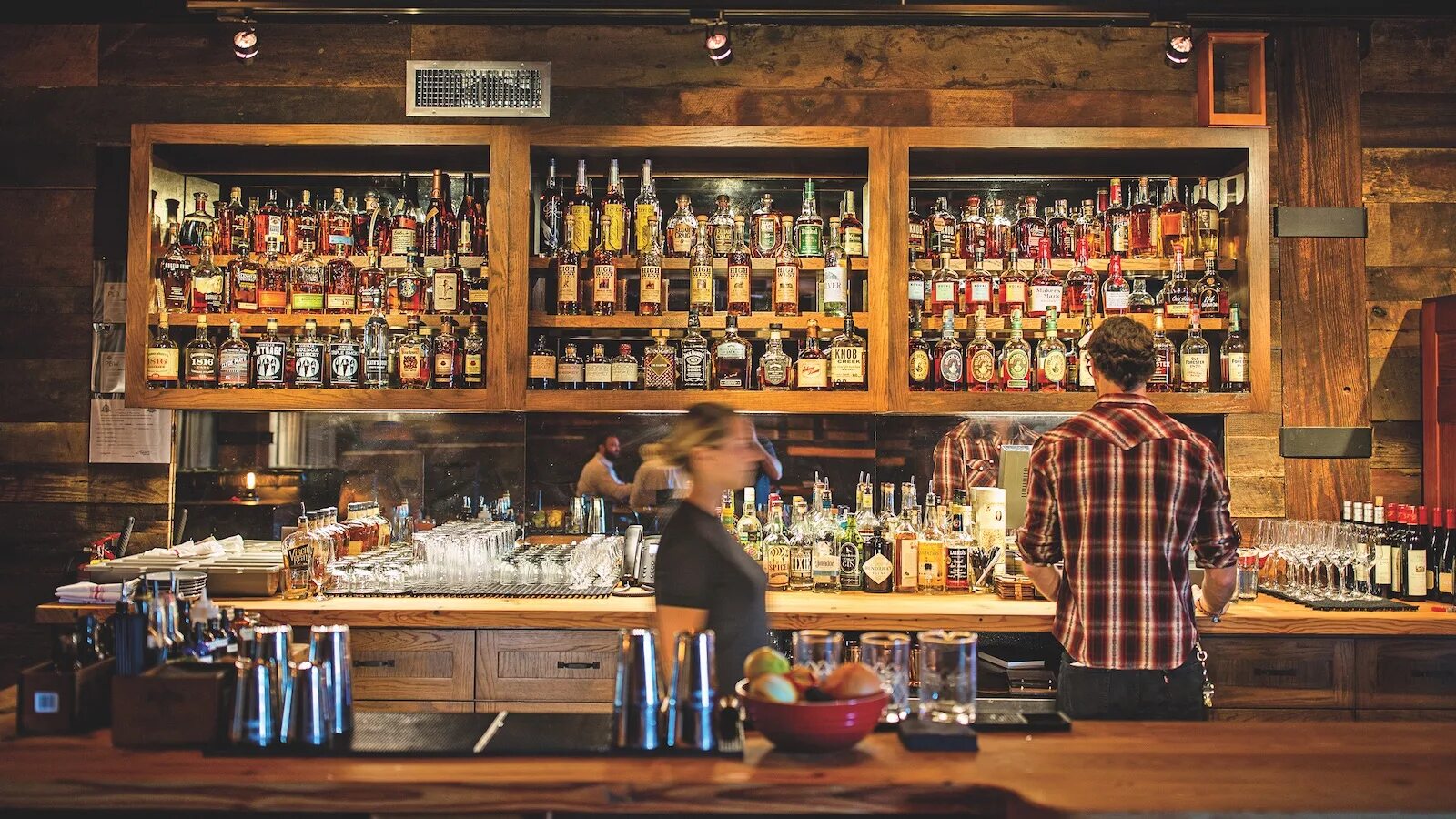 Stand of the bar