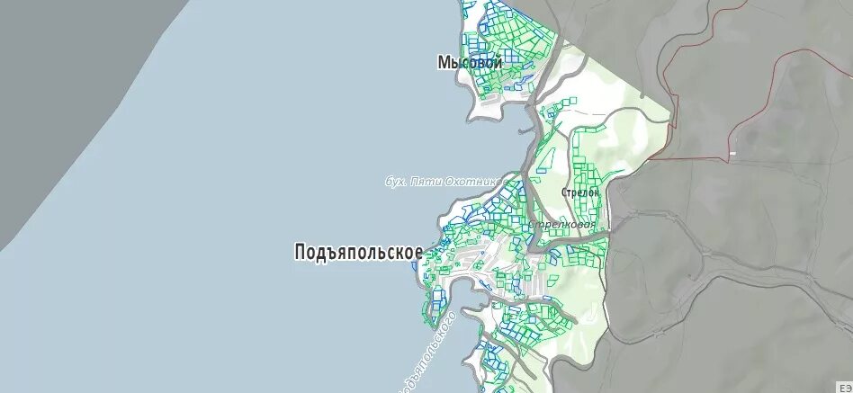 Подъяпольское Приморский край на карте. Большой камень Приморский край на карте. Бухта большой камень Приморский край на карте. Подъяпольск в Приморье - карта.