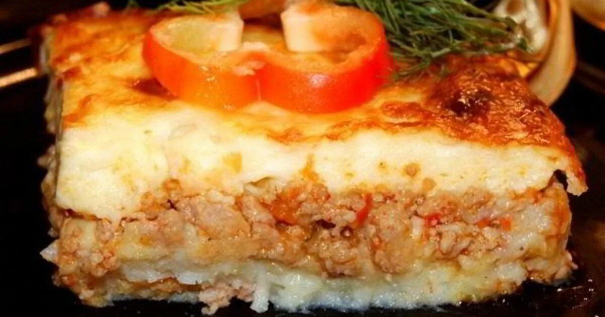 Рецепт детской мясной запеканки