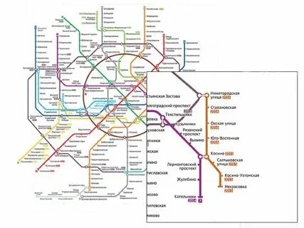 Метро некрасовка на карте метрополитена