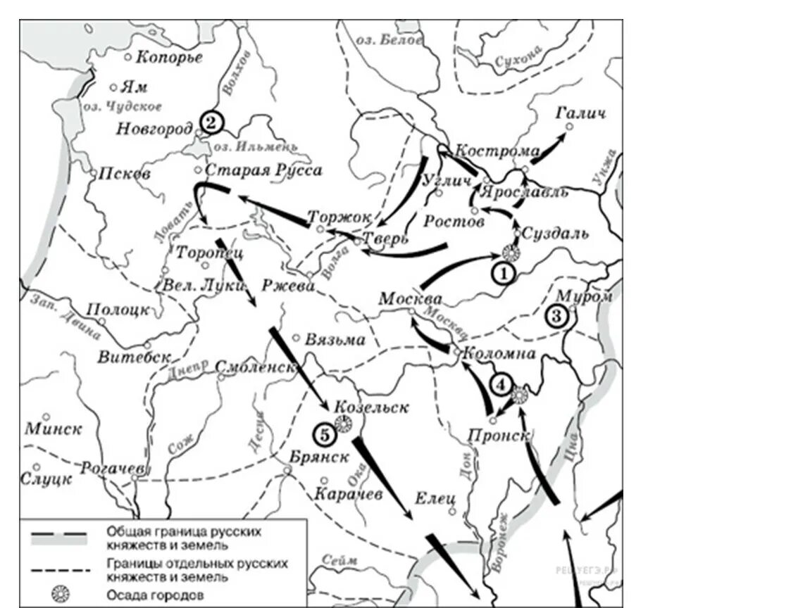 Монголо татарское нашествие на русь контурная карта. Походы Батыя карта ЕГЭ. Северо-Восточный поход Батыя карта ЕГЭ. Поход Батыя на Северо-восточную Русь карта. Второй поход Батыя ЕГЭ.