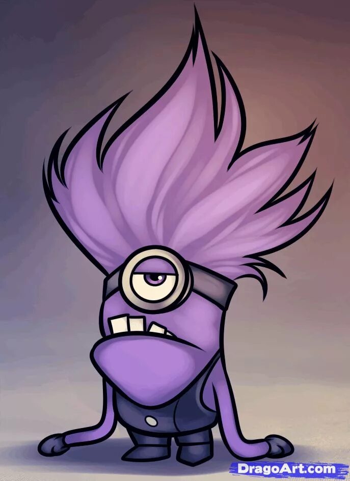 Злой миньон фиолетовый. Фиолетовый миньон. Evil minion. Evil minion. Кевин миньон злой.
