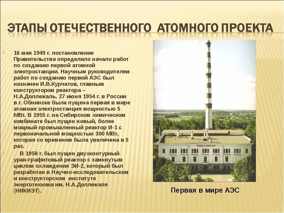 И.В Курчатов первая в мире АЭС. Первая в мире атомная станция Курчатов. Первая атомная АЭС В СССР. Первая АЭС В мире Курчатов презентация.