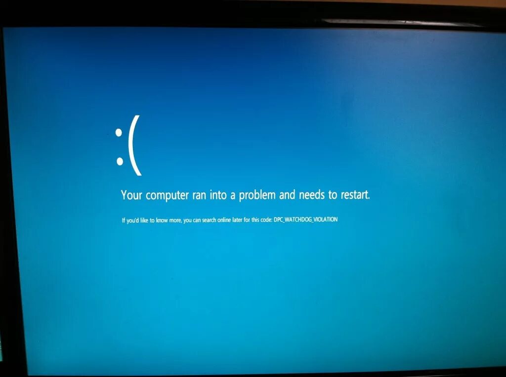 Your PC into a problem. Your Computer. Your PC Ran into a problem. Restart your Computer. On your computer you can