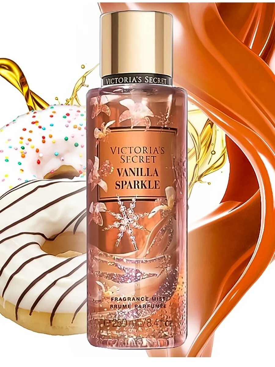 Vanilla secrets. Спрей- мист Victoria's Secret Vanilla Sparkle, 250 ml.