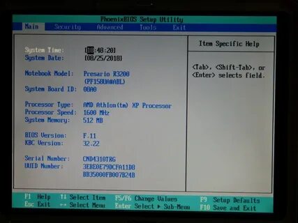 Toshiba bios update