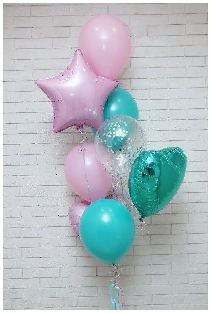 Розово зеленые шары. Воздушный шарик. Фонтаны из шаров. Шарики гелевые. Мятно розовые шары.