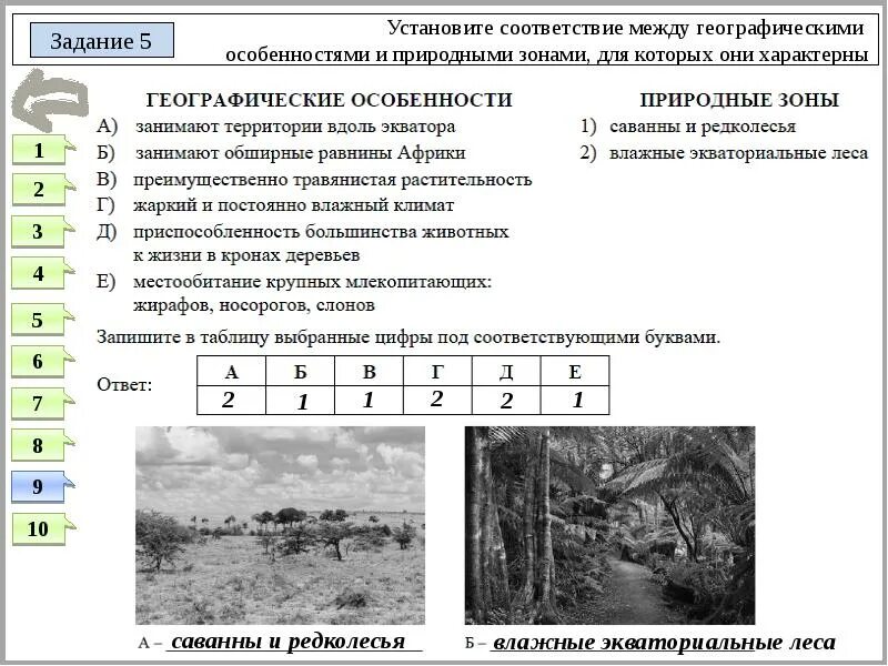 Установите соответствие между описаниями и изображениями. Задания на соответствие по географии. установите соответствие между географическими особенностями. установите соответствие между геогра. занимают территории вдоль экватора.