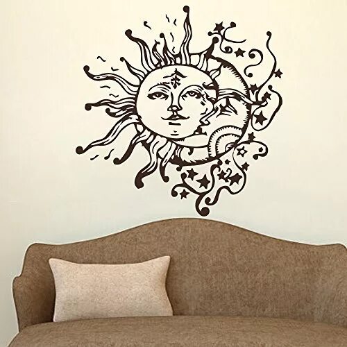 Рисунки на стену. Стены солнца и стены луны. Стены солнца и стены луны. Наклейка на стену луна. Стены солнца и стены луны.