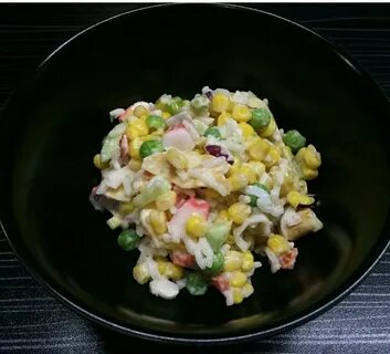 Салат с рисом огурец кукуруза