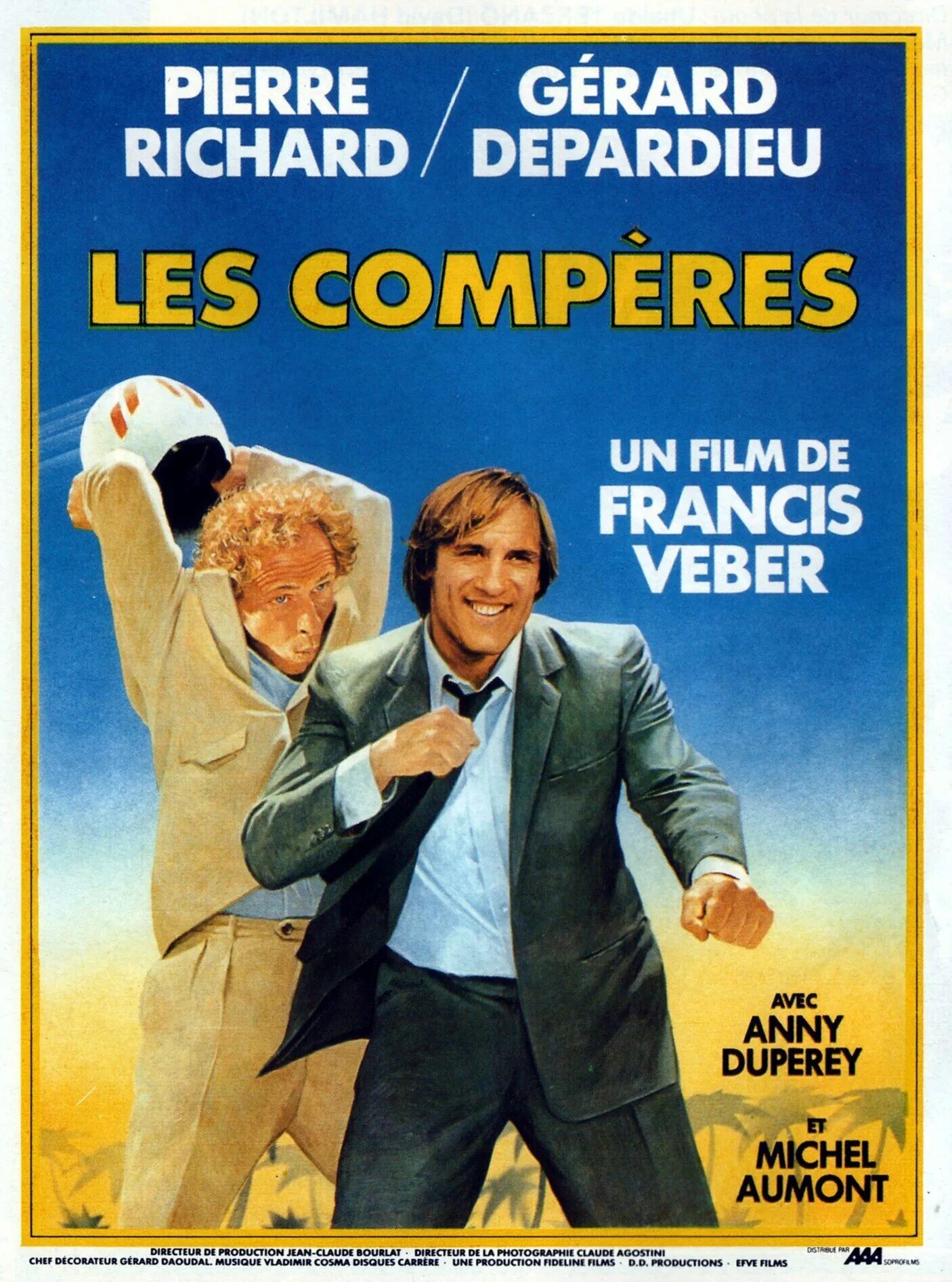 Папаши 1983. Папаши (les compères) (1983) Постер. Пьер Ришар папаши. Папаши депардье