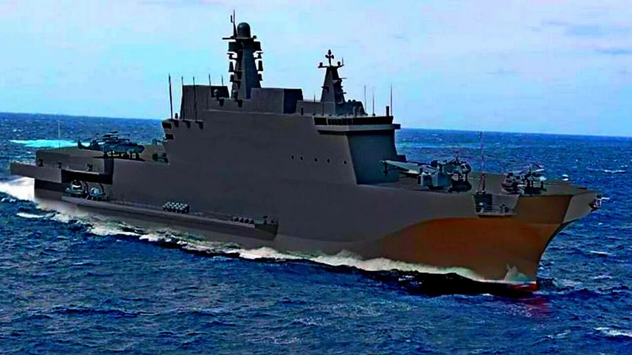 Прибой корабль. Десантный корабль (УДК) проекта 23900.