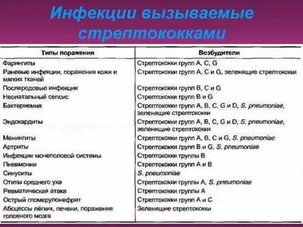 Стрептококковая инфекция симптомы у женщин