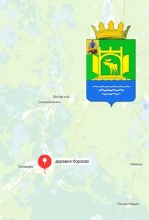 Короча на карте
