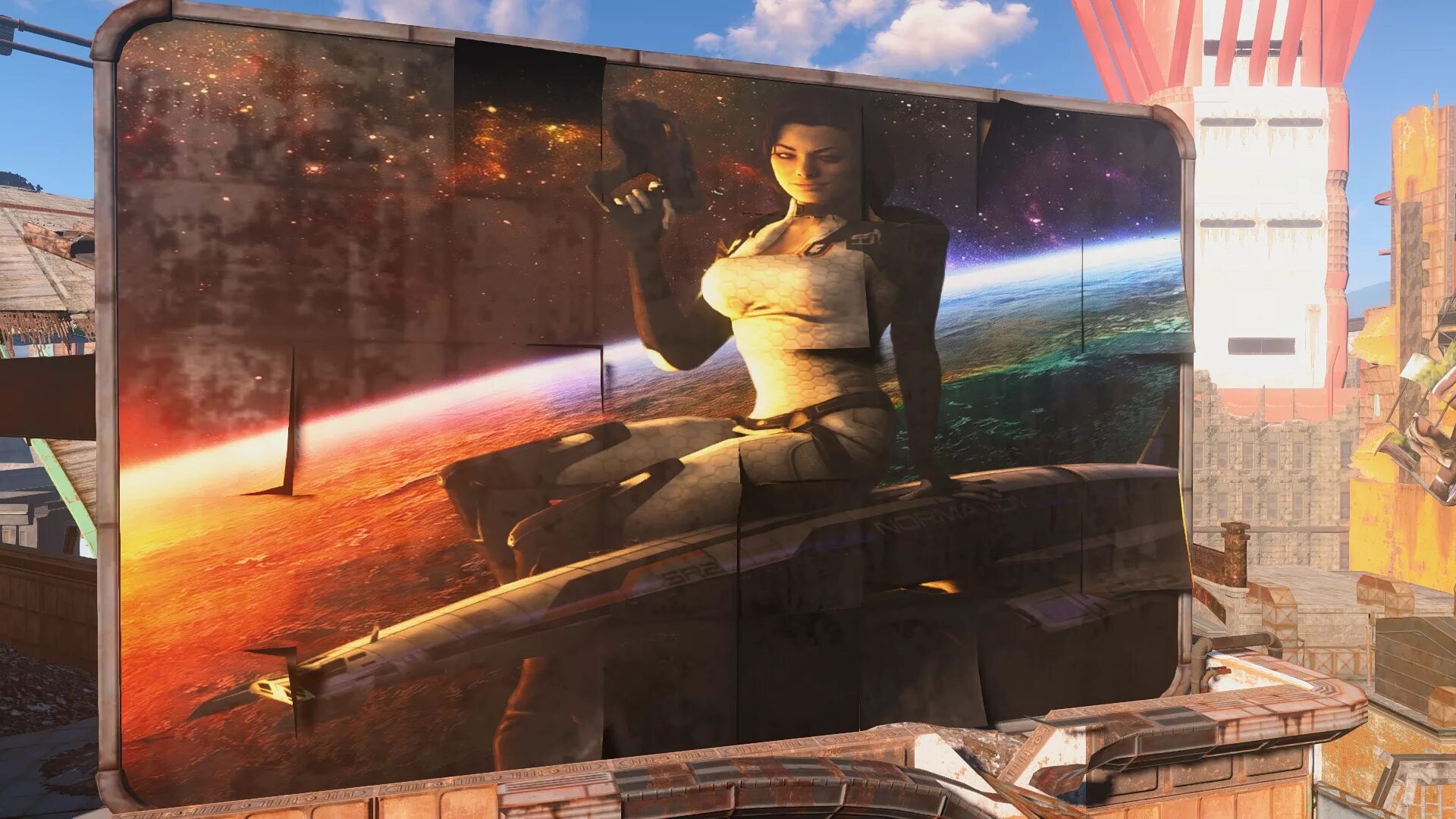 Fallout 4 клуб творчества. Постер fallout 4. фоллаут 4 рекламный щит. fallout 4 билборды. fallout 4 billboards.