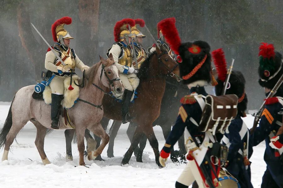 1812 французы в россии. Французы 1812 реконструкторы. Французский Кирасир 1812 реконструкция.