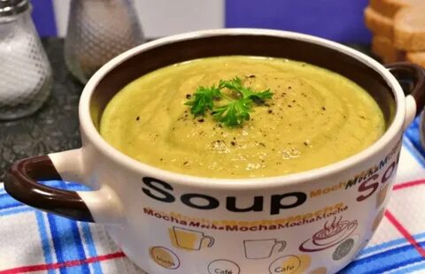 Крем суп из кабачков с сыром