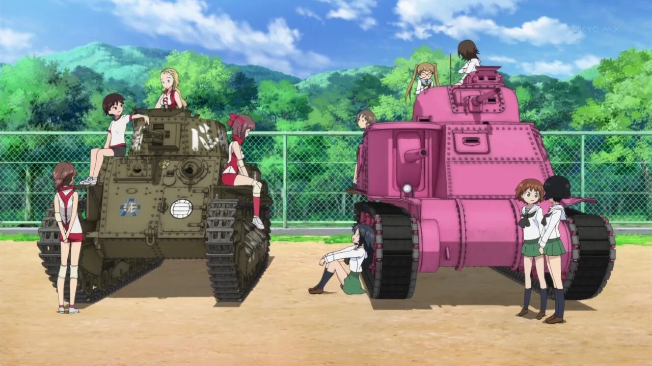 Девочки про танки. Girls und panzer танки.