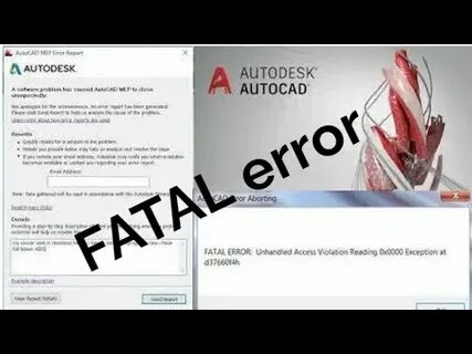 Fatal error unhandled access violation reading