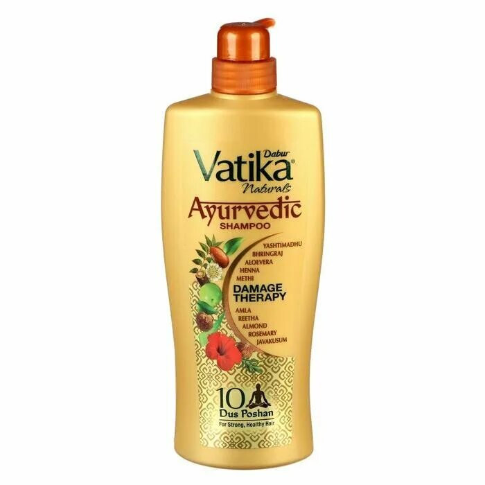 Дабур Ватика шампунь 640 мл. Ватика шампунь Ayurvedic. Dabur Vatika naturals Ayurvedic Shampoo (Damage Therapy) 640 мл. Шампунь Vatika Dabur терапия поврежденных волос. Аюрведический шампунь