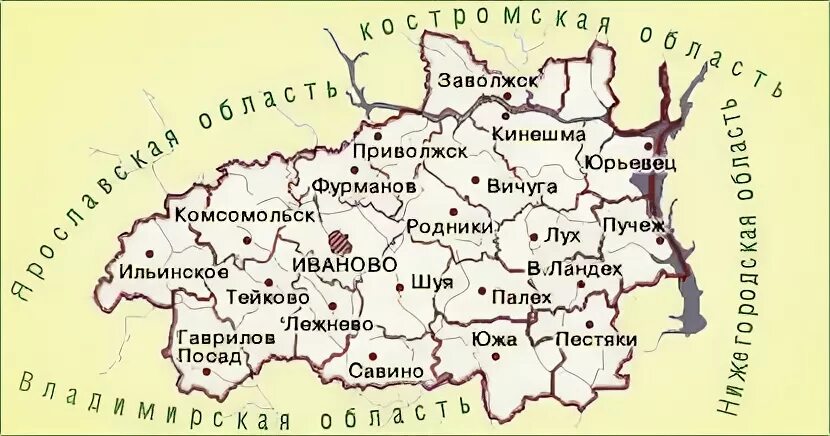 Карта ивановской