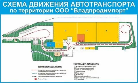 Схема движения на территории организации