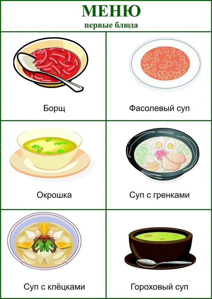 Карта питание дети