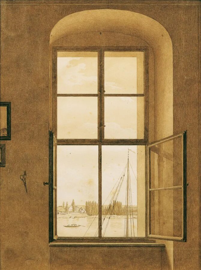 Caspar David Friedrich，1774－1840. Окна 19 века