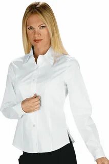 La camicetta Tenerife è una camicia da donna a manica lunga bian...