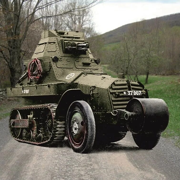 French 16. Французский полугусеничный бронеавтомобиль Schneider AMC p16. Schneider AMC p16 French half-track Armored car. Боевая машина AMC Schneider p16. Легкий танк Renault Amr-33 модель.