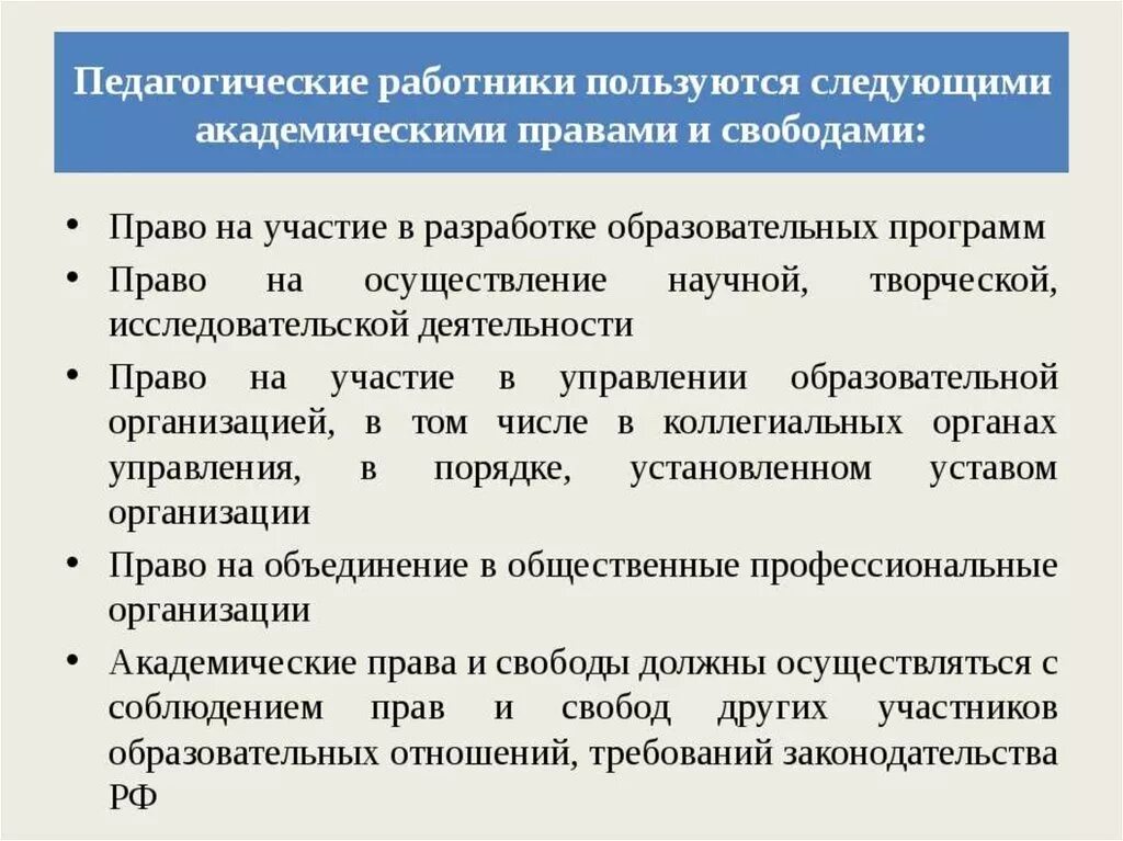 Право на участие в управлении предприятием. Академические свободы в образовании