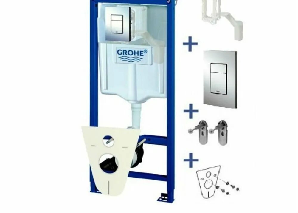 Подвесная система grohe. Grohe rapid sl 38827000. инсталляция grohe rapid sl. 38827000 rapid sl комплект 5 в 1 для унитаза. инсталляция грое комплектация.