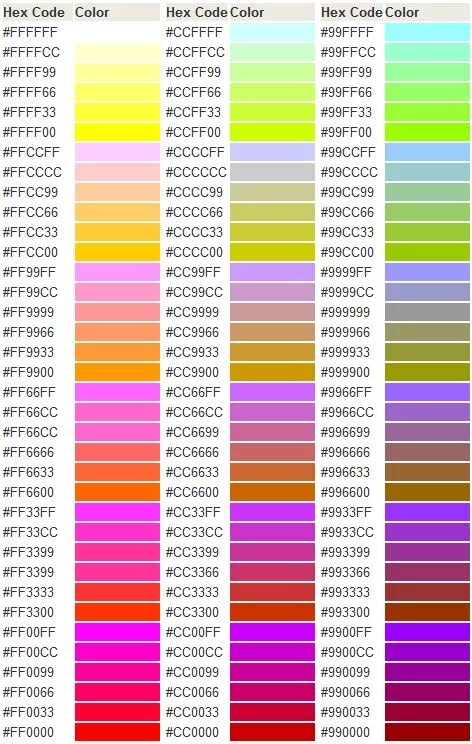 Color hex code. Цветовая система hex. Цветовые коды. Цветные коды. Цветные Ники.