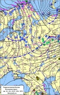 Японская карта погоды для моряков